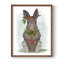 «Rabbit Carrot Hug», reproduction encadrée - bois massif-894464869-894464876