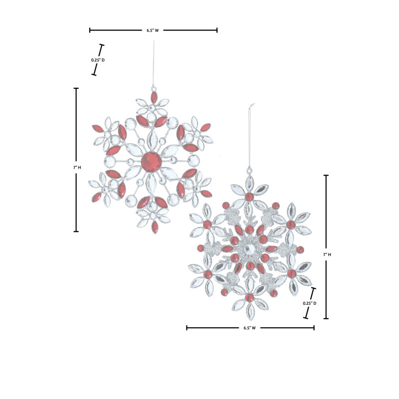 Ornement en fil de fer scintillant 7 po 