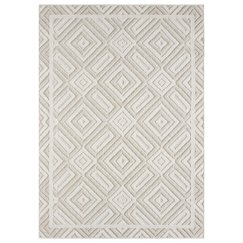 Tapis d'intérieur / extérieur Crosshatch, Rectangle 3 pi 3 po x 5 pi
