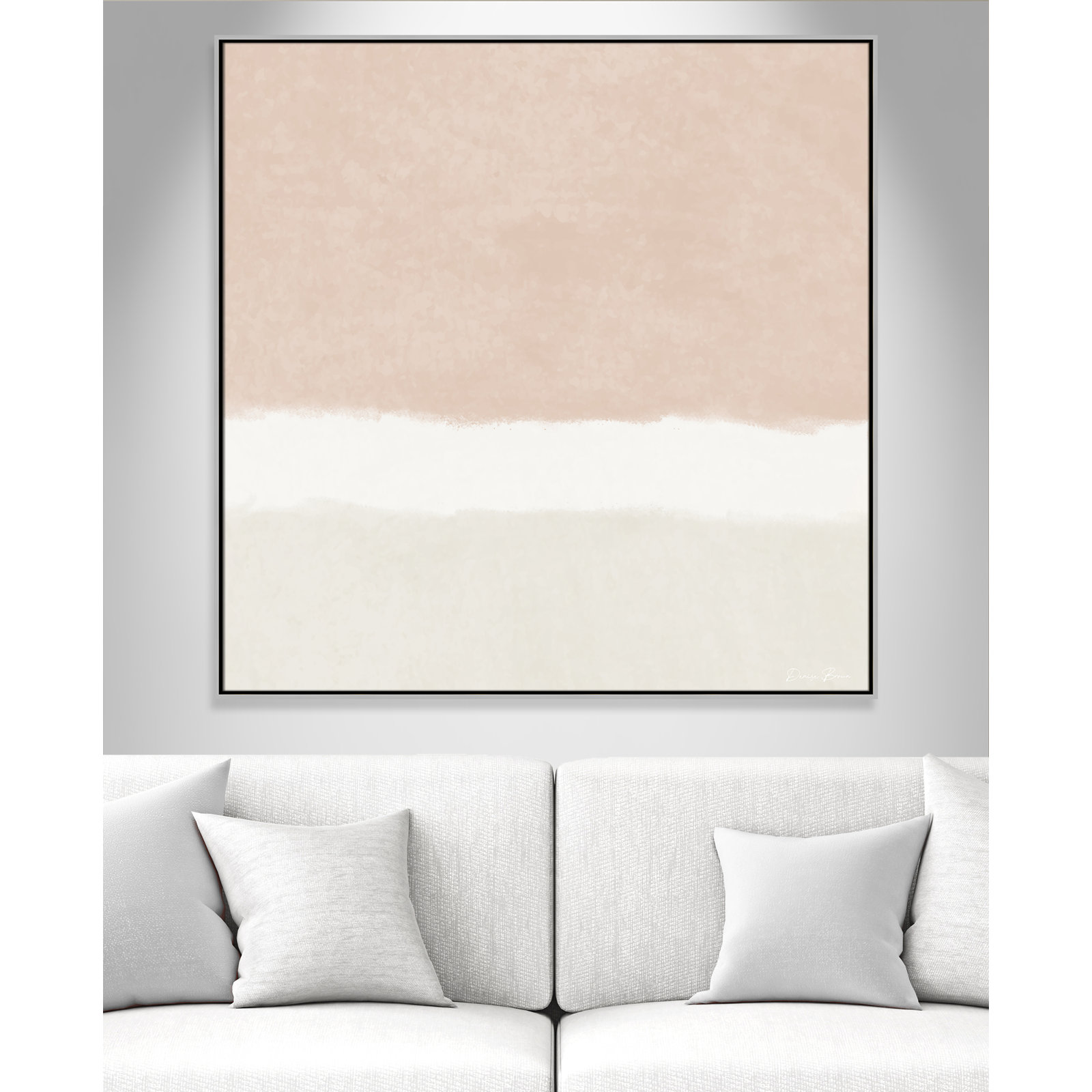 Willadeene "Slate 2" Print, 46.5" H x 46.5" W, Silver Framed