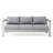 Shore Outdoor Patio Aluminum Sofa-1247526539