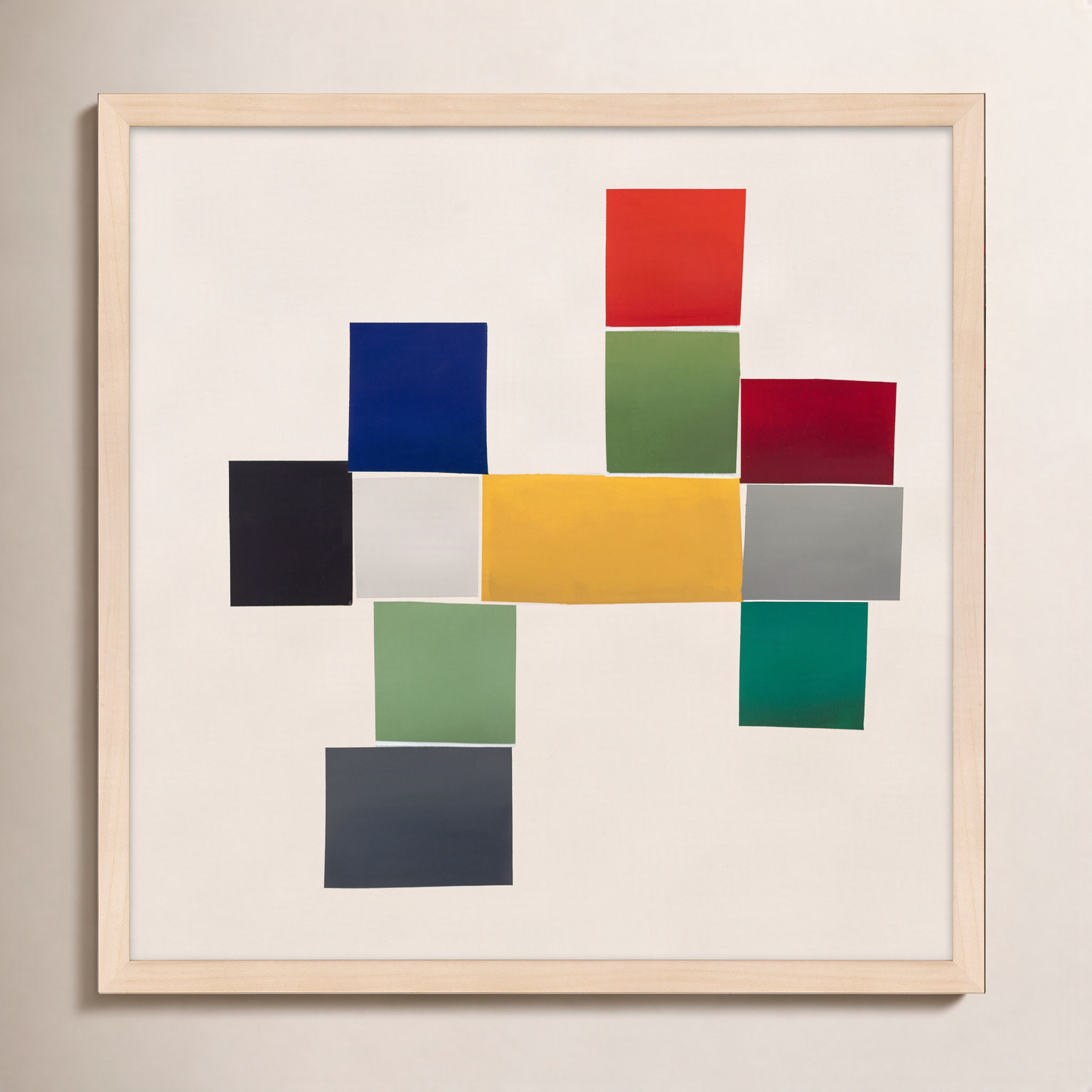 Jewels 1 by Lee Lessem, 44" W x 44" H, Maple Framed