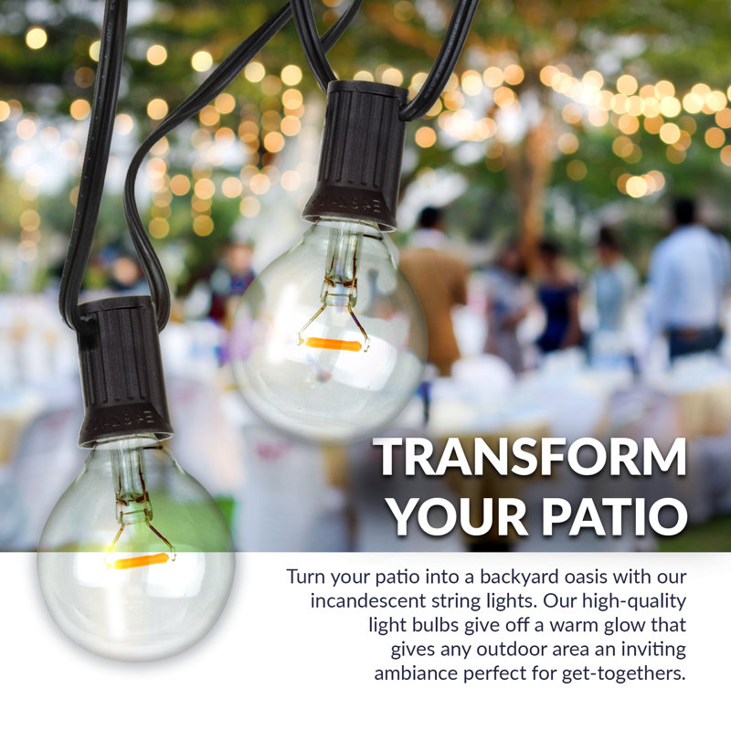 Agnon Outdoor 25 - Bulb 25'' Plug-in Globe String Light