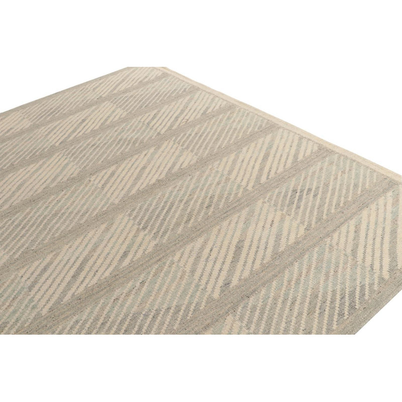 Scandinavian Wool Geometric Area Rug, Rectangle 12' x 18'