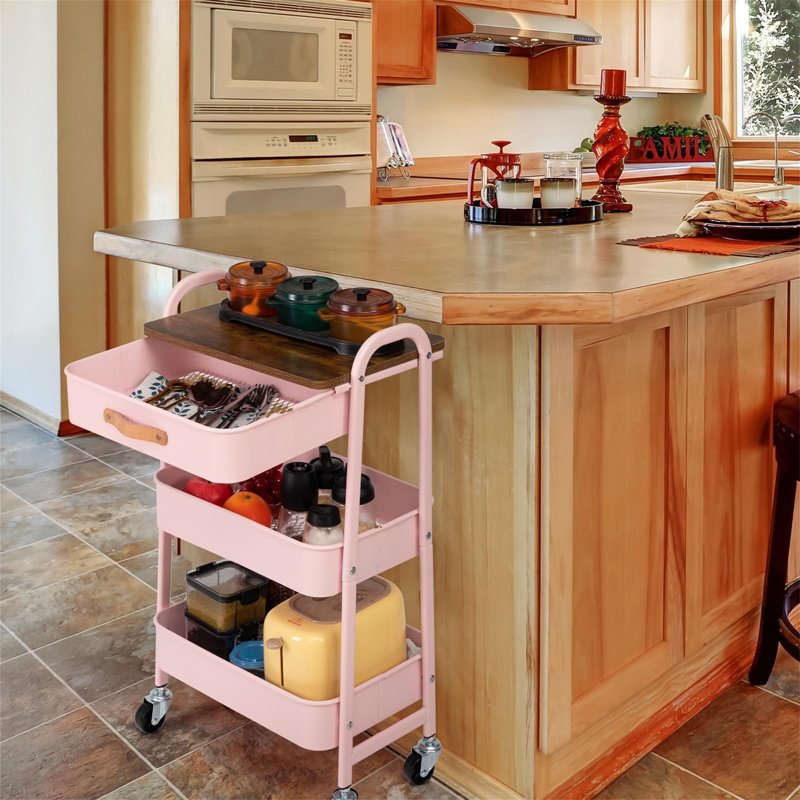 Lakemoore Cart with Wheels, Pink