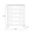 Armoire d'appoint en bois manufacturé blanc massif