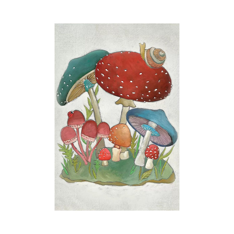 Mushroom Collection I by Chariklia Zarris - Wrapped Canvas Gallery-Wrapped Canvas Giclée, 66.04 cm H x 45.72 cm W