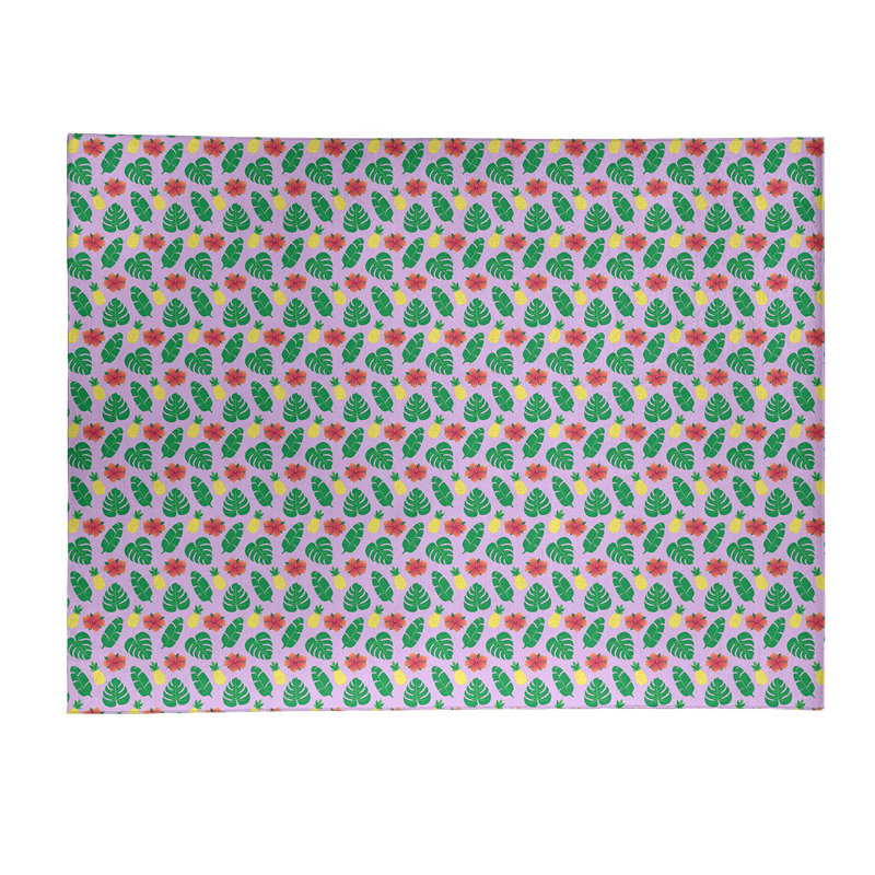 Tapis de zone mauve tropical, Rectangle 5 pi x 7 pi