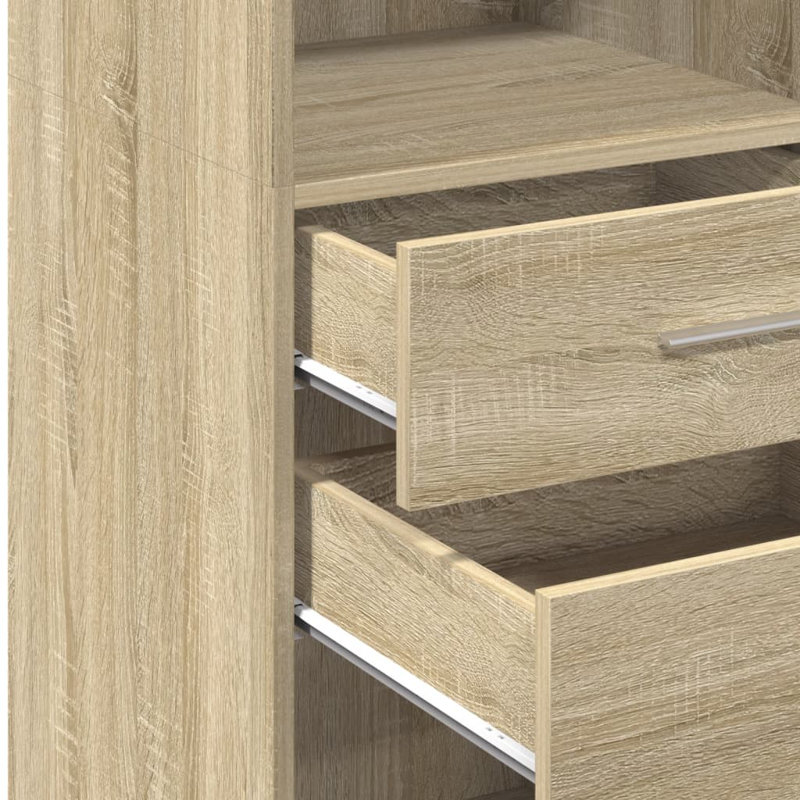 Borough Wharf Highboard Engineered Wood, Sonoma Oak, 48.8" H x 15.7" W x 16.7" D
