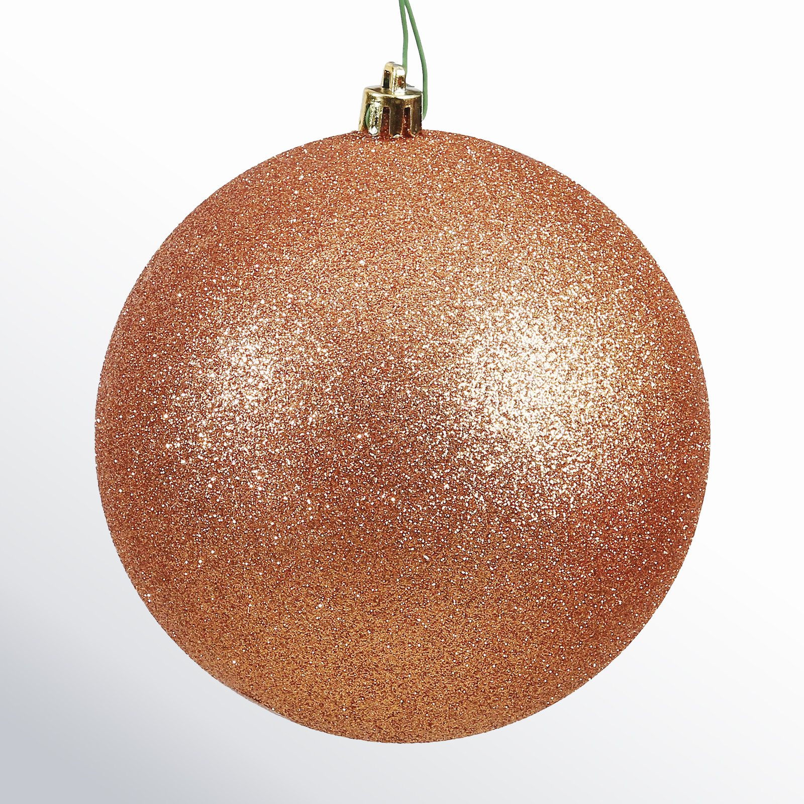Holiday Décor Ball Ornament, 2.75" H x 2.75" W x 2.75" D, Rose Gold