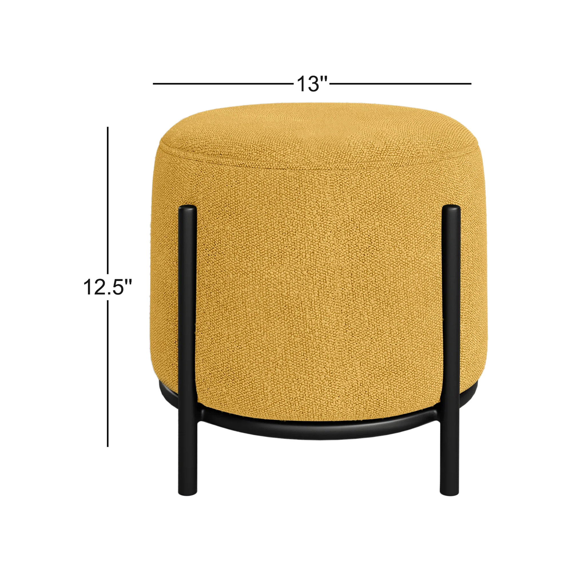 Formentera Accent Stool, Yellow