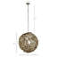 Luminaire suspendu en forme de boule de bois flottant 20 pi Modern Home