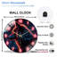 Horloge murale en verre 12 po Neon Wolf