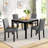 5-Piece Wooden Dining Table Set