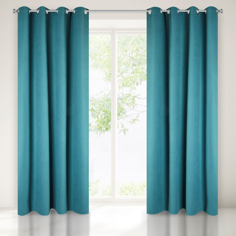 Hazelynn Semi Sheer Curtains Single Panel
