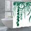 Rideau de bain aquarelle suspendu, décor de salle de bain inspiré de la nature - 72 po x 72 po