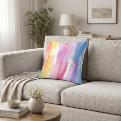 Coussin décoratif Boho - Ombre Rainbow Air
