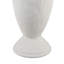 Jardinière décorative avec poignées en boucle Fiji, piédestal en céramique blanche 16 pouces
