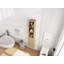 Combinaison de 24 po avec tablettes latérales et armoire de rangement avec porte à fermeture douce pour petite salle de bain, bureau et salle de rangement-566925728