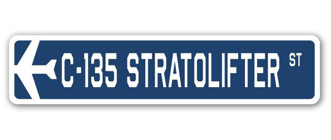 Plaque de rue Bilst C-135 Stratolifter Air Force, H 6 po x l 24 po x P 1 po