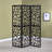 Black 3-Panel Folding Screen-122373289