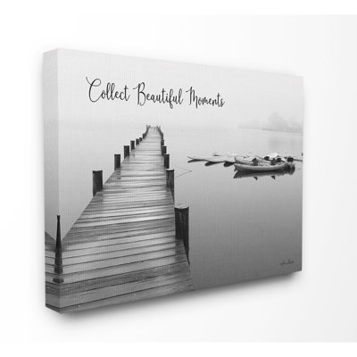 «Calm Lake Collect Beautiful Moments», reproduction sur toile