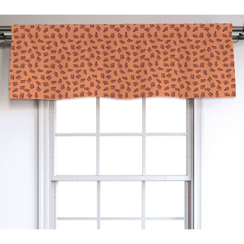 Sateen Ruffled Window Valance