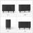 47'' Modern Sideboard Buffet Cabinet With Drawers, Adjustable Shelves, Sliding Doors, And Rounded Edges, Storage Credenza For Kitchen, Dining Room, Living Room, Black Or Walnut Finish-131277451
