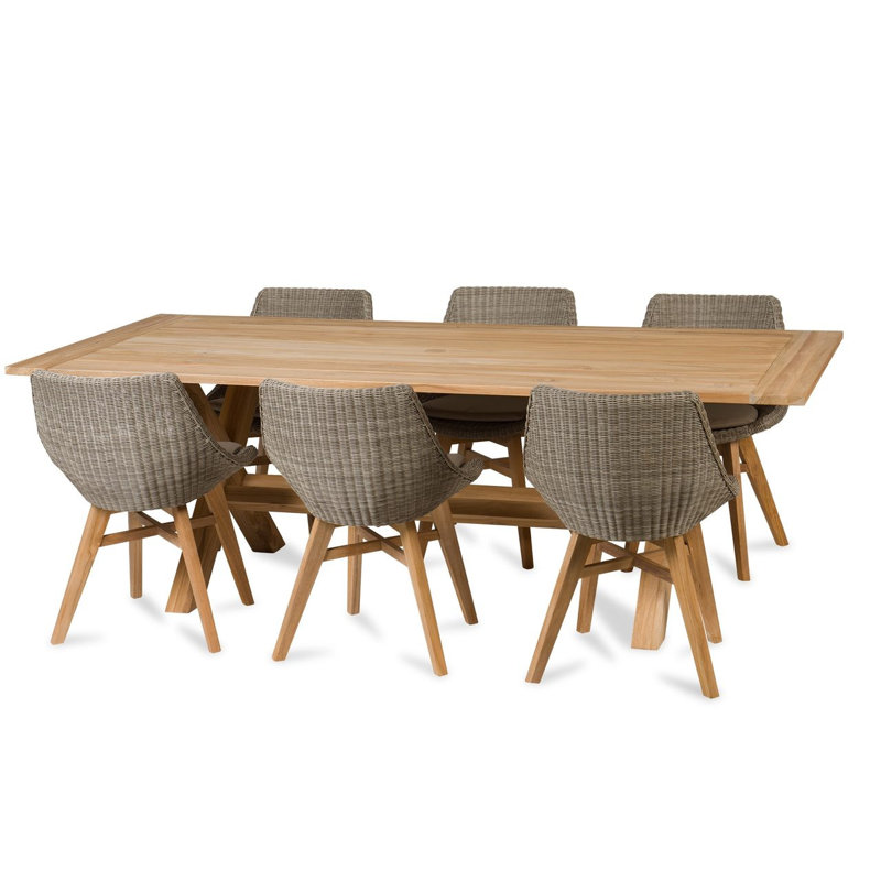 Lakewood Outdoor 11 - Piece Dining Set with Cushions
