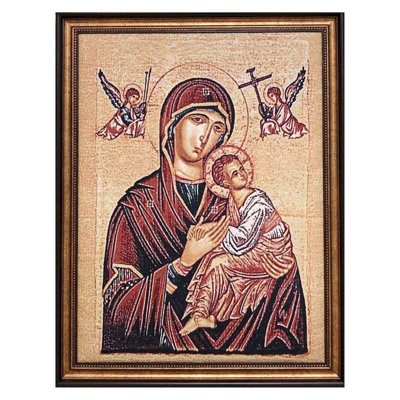 Saint Mary with Jesus - peinture encadrée