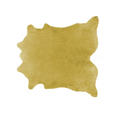 Tapis doré en peau de vache 6 pi x 7 pi Southwold