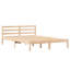 Bed Frame with Headboard Solid Pine Wood-707680405-707680399