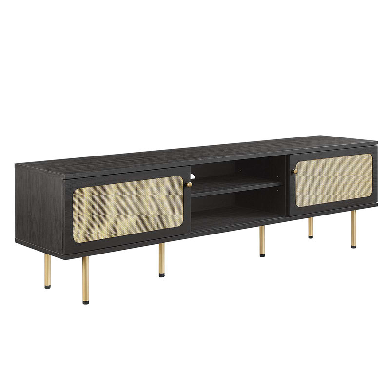 Cambria 70" TV Stand, Black, 69.5"