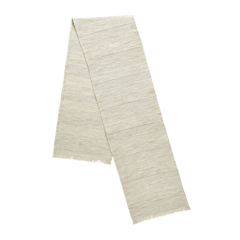 Floral Jute Cotton Blend Table Runner
