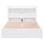Lit plateforme pleine grandeur avec tablettes coulissantes, lit gigogne simple et 2 tiroirs-2006341391