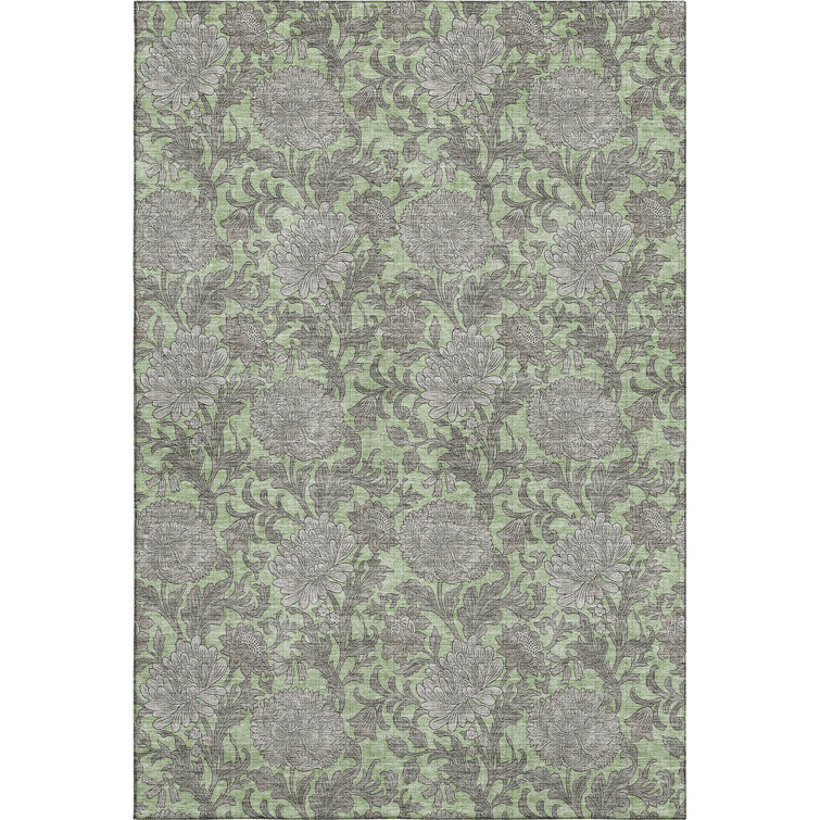 Premium Machine Washable Prisco Aloe Rug