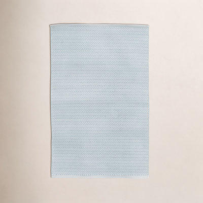 Herringbone Pearl Handwoven Indoor/Outdoor Rug