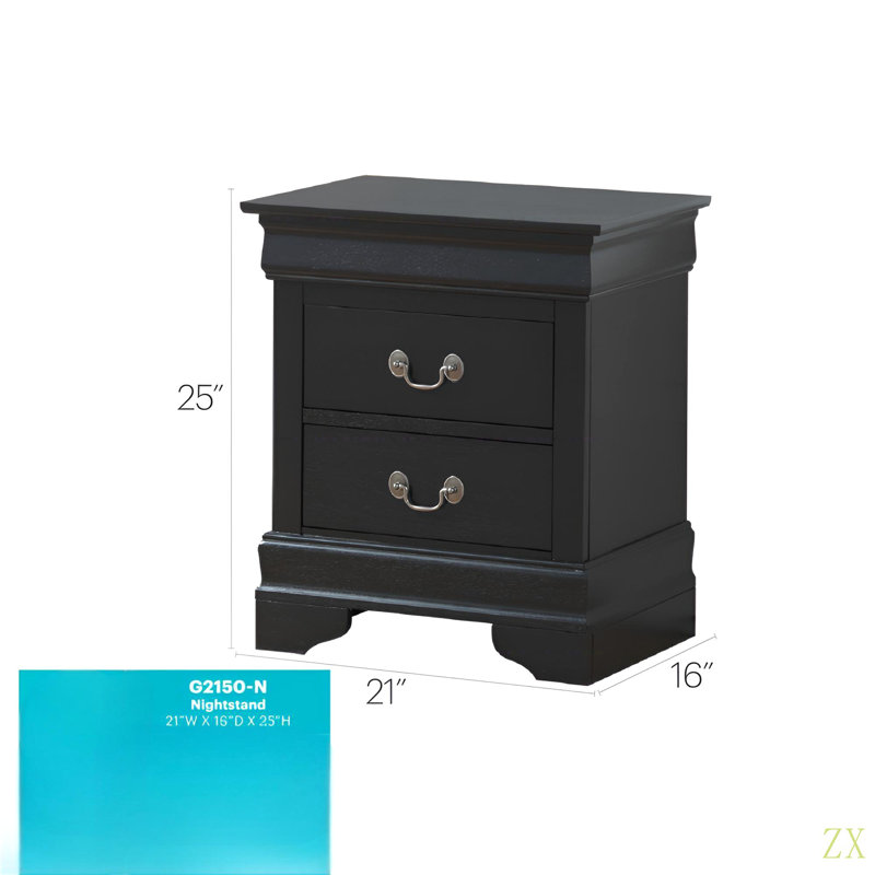 Table de chevet élégante, Noir