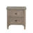 2-Drawer Nightstand With Round Bronze Pull Knobs
