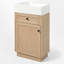 Meuble-lavabo simple 18 po avec plateau en résine