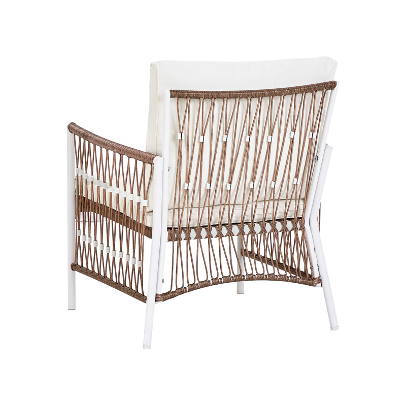 Aveneet Wicker 2 - Person Garden Lounge Set with Cushions