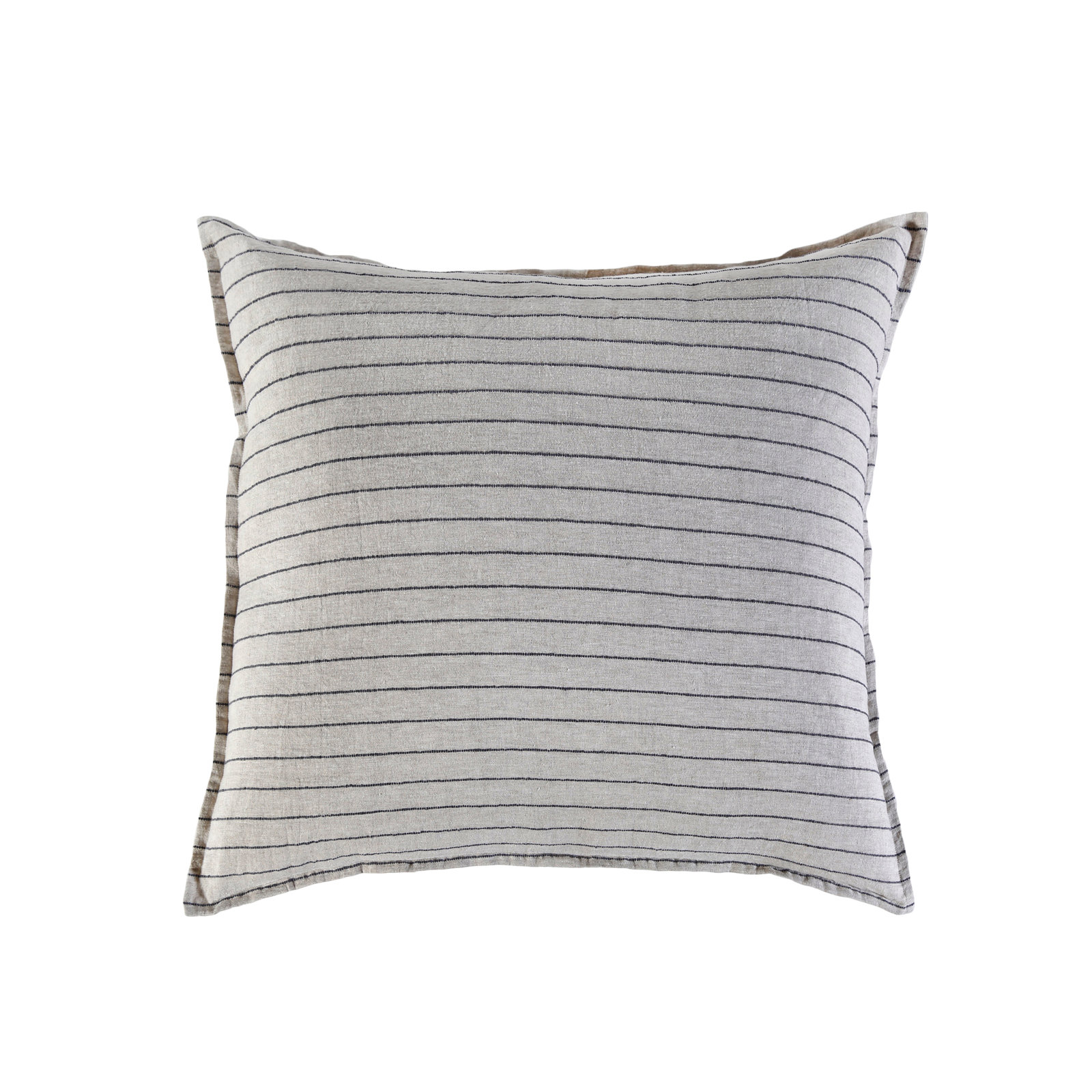 Blake Linen Shams, Euro, Flax/Midnight