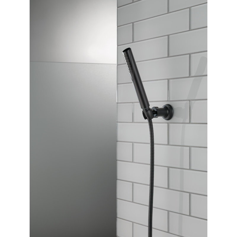Douche à main à jet simple Compel, pomme de douche à main 1,75 gallons par minute, Noir mat