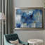 Toile encadrée bleue matinale de qualité supérieure - prête à être accrochée-1160783643-1154656716