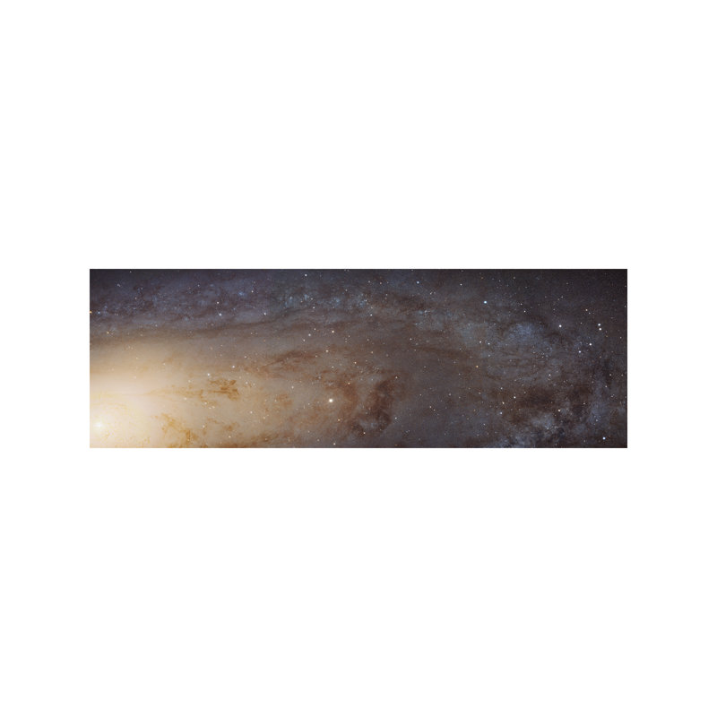 Andromeda Galaxy (messier 31) by NASA - Wrapped Canvas Panoramic Print, 30.48 cm H x 91.44 cm W x 1.91 cm D