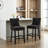 27.5'' Upholstered Bar Counter Stool with Solid Wood Frame(Set of 2)-79027221