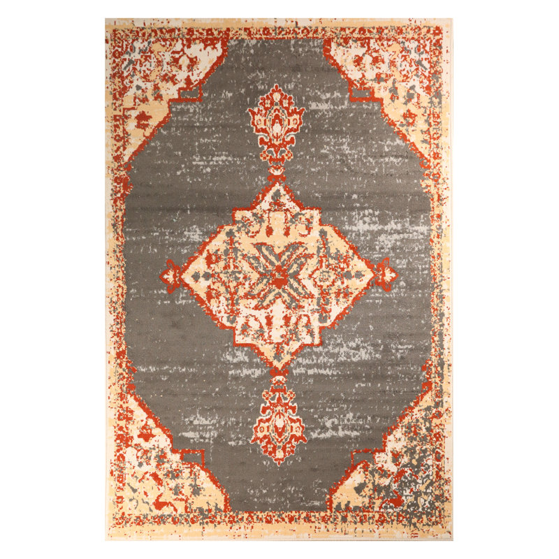 Oriental Indoor Rug, Rectangle 5' x 8'