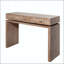 Console rustique en bois avec 3 tiroirs