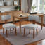 Chaise d'appoint rembourrée en bois massif-793518154