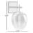 Rundy 1 - Light Dimmable Polished Nickel/Carbide Black Armed Sconce